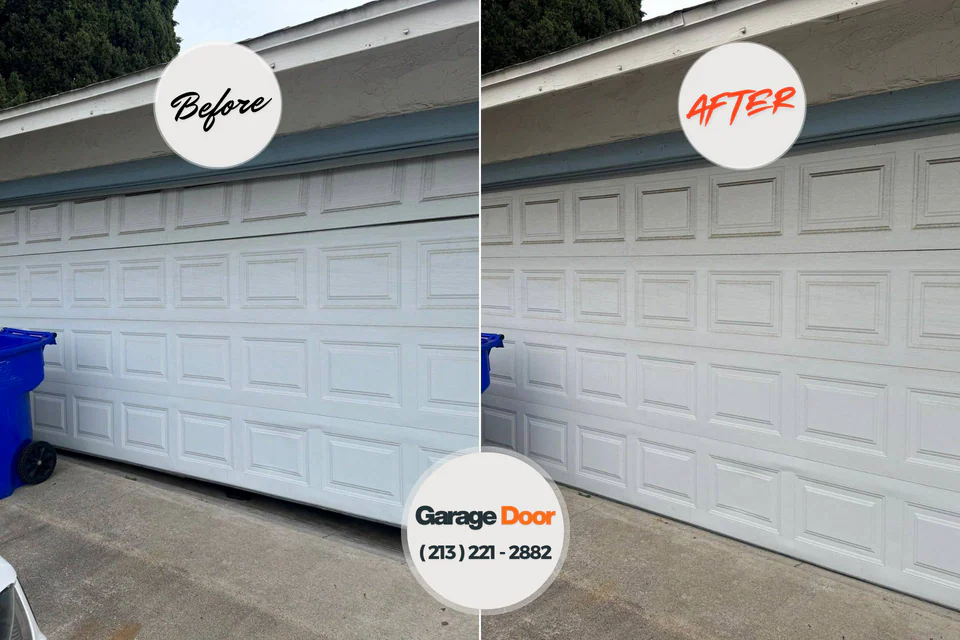 Before and after: garage door repair Winnemucca, NV